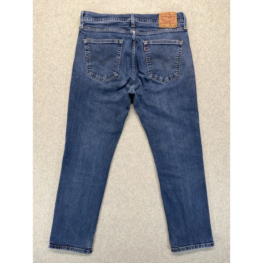 Levi's 514 Straight Fit Jeans Men's 34x30 Medium Wash Denim Cotton